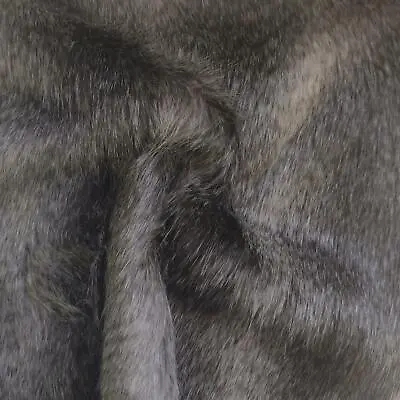 Super Luxury Faux Fur Fabric Material GREY RACCOON • $514.72