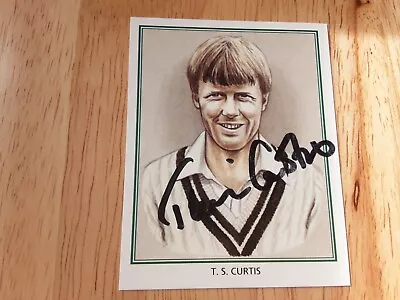 £4.99 • Buy TIM CURTIS (England) Signed CPS Worcestershire Test Cricketers Trading Card