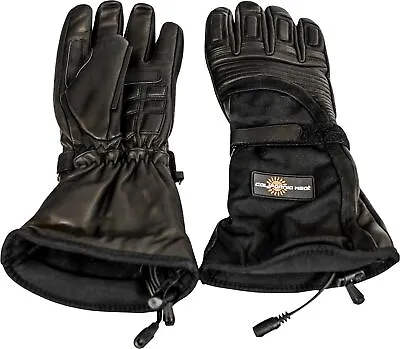 California Heat 12V Gauntlet Heated Cold Weather Motorcycle Street Riding Gloves • $175