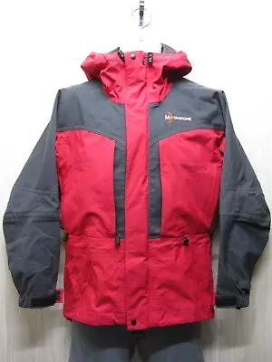 Vtg. MoonStone GORETEX Light Ski Parka Shell Red Black Jacket Men’s Size Small  • $65