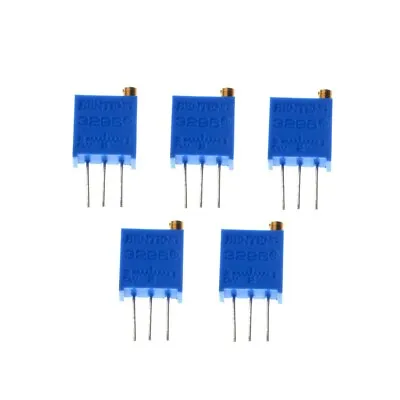 5 Pack 3296W 3/8  Multiturn Variable Resistors Potentiometer Preset Trimmer Pot • £3.59