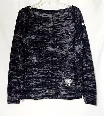 Oakland Las Vegas Raiders L Black/Gray Long Sleeve Women's Thin Knit Sweater NWT • $12.99