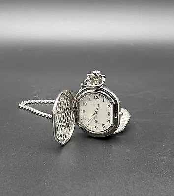 Colibri Polished Stainless Steel Quartz Pocket Watch With Date • $19.99