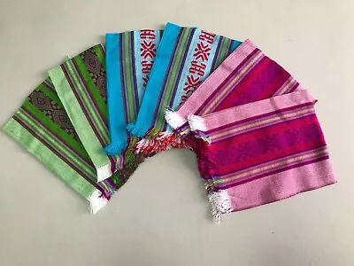 6 Piece Set Mexican Xlarge Napkins  Table Place Mat  25  X 18   mix Colors • $22