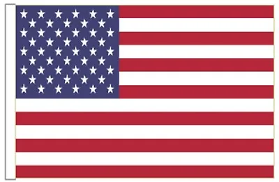 United States Of America USA Sleeved Courtesy Flag Ideal For Boats 45cm X 30cm • £4.99