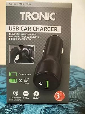 USB Car Charger  Tronic Universal Charging Point Fir Smartphones Tablets Etc • £10.99