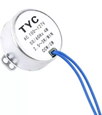 Turntable Synchronous Synchron Motor 50/60Hz AC 100~127V CCW/CW 4W (2.5-3RPM) • $11.90