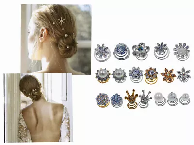$0.99 • Buy USA  Cute Small Twist Hair Clip Hairpin Rhinestone Crystal Wedding Bridal Pearl 