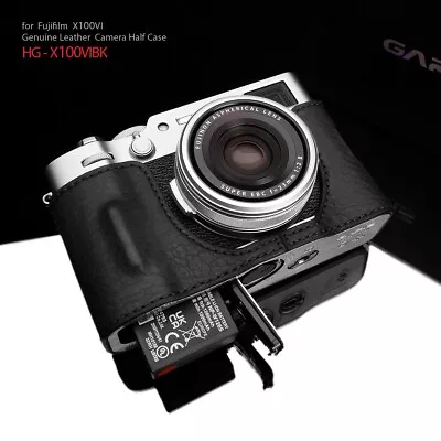 Gariz HG-X100VIBK Genuine Leather Half Case For Fuji X100VI Black • $129.99