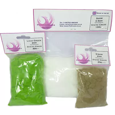 £2.49 • Buy Static Grass 17 Base Colors 20/40/100g - Model Scenery Wargame Train Railway