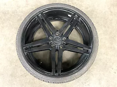 ⭐VERDE V39 PARALLAX GLOSS BLACK RIM WHEEL TIRE 20x9 RIM SIZE ASSEMBLY LOT2398 • $456