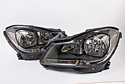 MERCEDES C-Class W204 2011-2014 Facelift Headlights Front Lamps LEFT+RIGHT OEM • $666.49