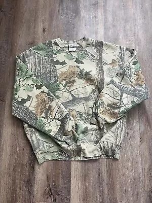 VTG Rare Jerzees Outdoors Realtree Camo Crewneck Men’s XL Deer Hunting 90s USA • $76