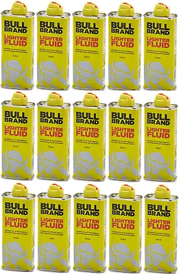 12 X 100ml Bull Brand Lighter Fuel Fluid Petrol Smoking Premium Petrol 12 PACK • £14.95