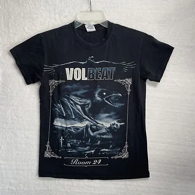 Volbeat Room 21 Tour Shirt Mens Small Short Sleeve Crew Neck Pullover Music • $14.49