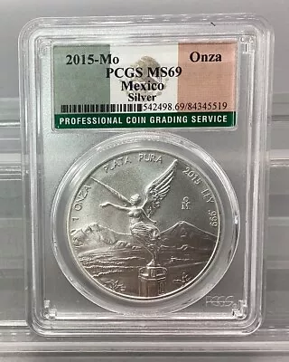 2015 Mo Mexico Silver Libertad PCGS MS 69 • $65.99