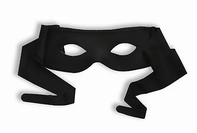 Mardi Gras Masquerade Black Bandit Super Hero Eye Mask Zorro • $6.99