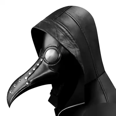 Plague Doctor Costume Mask Cosplay Party Horror Fancy Costume Beak Mask NEW • $22.48