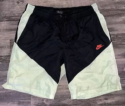 Nike Sportswear SZ XL Black Volt Windrunner Windbreaker Track Shorts AR2424 Used • $21.99