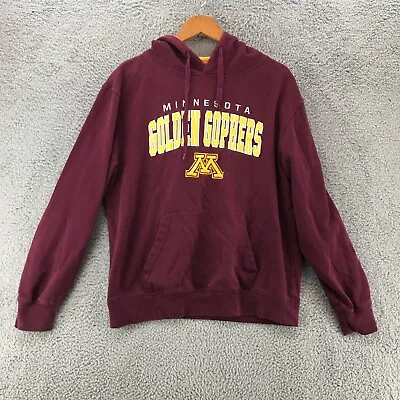 Minnesota Golden Gophers Hoodie Sweatshirt Mens Large Maroon Kangaroo Pockets • $17.84