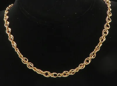 EAST EUROPE 14K ROSE GOLD - Vintage Interlocking Multi Circle Necklace - GN039 • $591.15