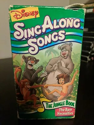 Disneys Sing Along Songs The Jungle Book The Bare Necessities VHS *Buy2Get1Free* • $6.95