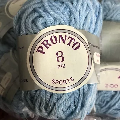 Vintage Knitting Wool 8ply Pronto  Wool/acrylic/viscous X  19 Balls • $19.99