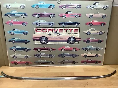 68-76 Corvette Upper Windshield Reveal Trim W/10 Tabs Will Polish Nice Oem • $159.99