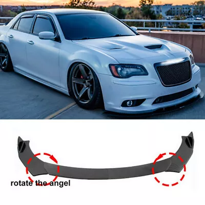 Carbon Fiber Front Bumper Lip Spoiler Splitter Body Kits For Chrysler 300C 04-12 • $112.19