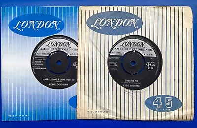 Eddie Cochran    Rate London Releases X 2    Hallelujah + Sweetie Pie !! Look !! • £6.50