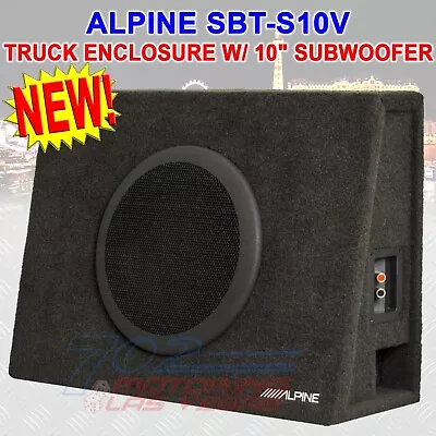 Alpine Sbt-s10v 10  Ported Car/truck Loaded 2-ohm Subwoofer In Sub Enclosure Box • $178.88