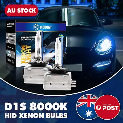 2 X D1S 35W 8000K FACTORY XENON OEM REPLACEMENT HID BULBS HEADLIGHT LAMP • $39.79