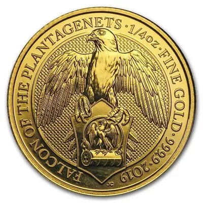 2019 Great Britain - 1/4 Oz Coin - Gold Queen's Beasts The Falcon • $635