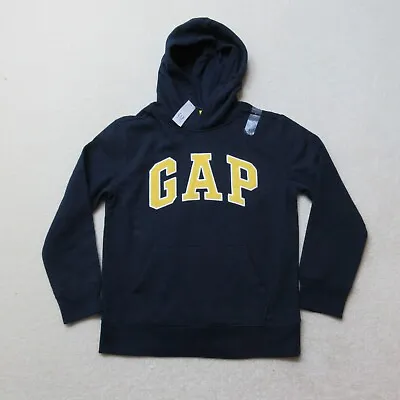 Gap Hoodie Kids Large Blue Spell Out Pullover Cotton Blend Jersey Casual NWT • £15.99