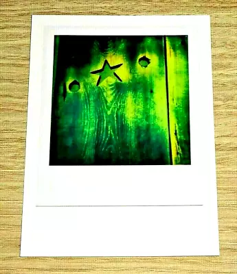 Impossible Spectrum Project Photograph Postcard ~ Star On A Blue Wooden Door  • £1.50