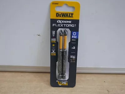 DEWALT EXTREME DT70566T 89mm PZ2 HIGH IMPACT TORSION SCREWDRIVER BITS X 2 • £6.89