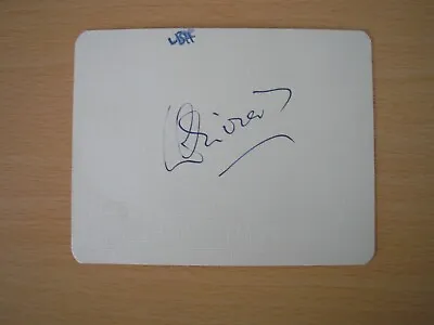 Laurence Olivier - Original Hand-signed Index Card 1946 • £79.99