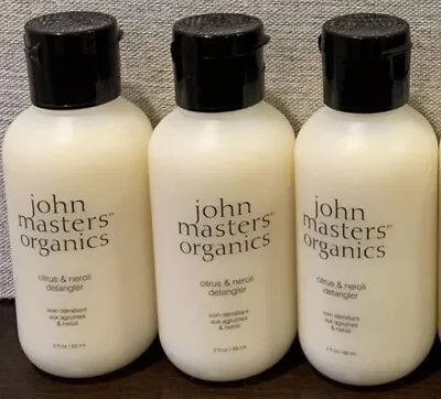 John Masters Organics Citrus & Neroli Detangler (3) 2 Oz.  Travel Size Bottles • $11.99