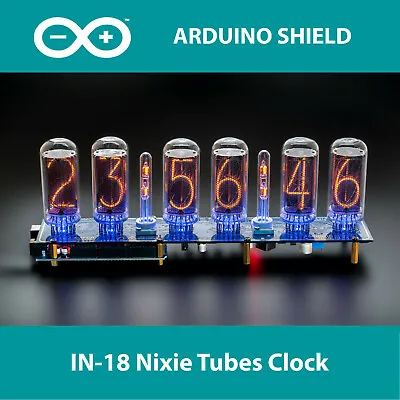 £160.57 • Buy Nixie Tubes Clock IN-18 Arduino Shield NCS318 With Columns [TUBES OPTIONAL]