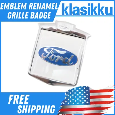 Ford Vintage Renamel Car Badge Emblem Renamel Grille Badge Nos • $81.30