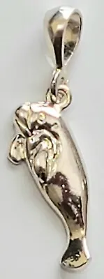 Manatee Pendant 925 Sterling Silver Sea Cow Sealife Nautical New # 13 • $13.95