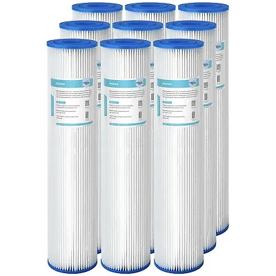 9PCS 20 X4.5  Washable Pleated Sediment Water Filter 5/20/50 Micron For Big Blue • $126.71