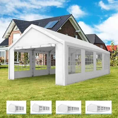 TOOLPORT 3x4-6x12 M Marquee Party Tent Gazebo Shelter PE 350 N In White  • £235