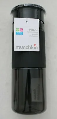 Munchkin Miracle 360 Hydration Bottle 24oz BPA Free Spill-Proof Black  • $12.95