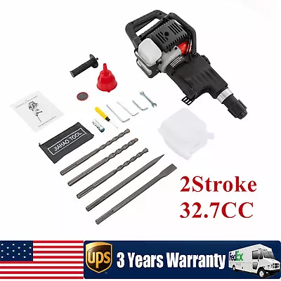 32.6cc 2 Stroke Gas Powered Demolition Jack Hammer Concrete Breaker Punch Drill • $168.15