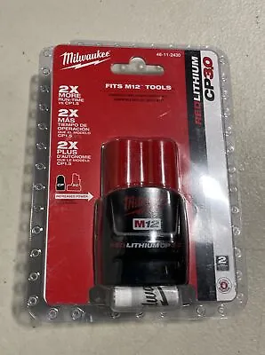 Milwaukee M12 REDLITHIUM 12V 3.0 Ah Lithium-Ion Battery 48-11-2430 • $64.95