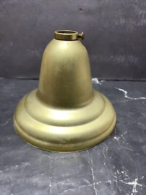 Vintage Unfinished Brass Bell Ceiling Canopy Light Fixture 5 1/4”t ~ 4” Deep Nos • $12.50