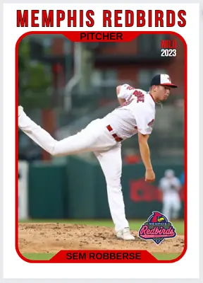 2023 Sem Robberse Minor League Rookie Card Memphis Redbirds Cardinals • $6.99