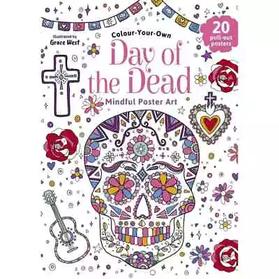 Day Of The Dead Adult Colouring Book • $15.95