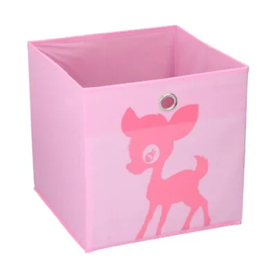 Foldable Storage Boxes Cubes Collapsible Large Folding Organiser Kids 28x28cm • £6.99